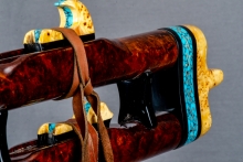 Redwood Burl Native American Flute, Minor, Mid A-4, #N3Ka (4)
